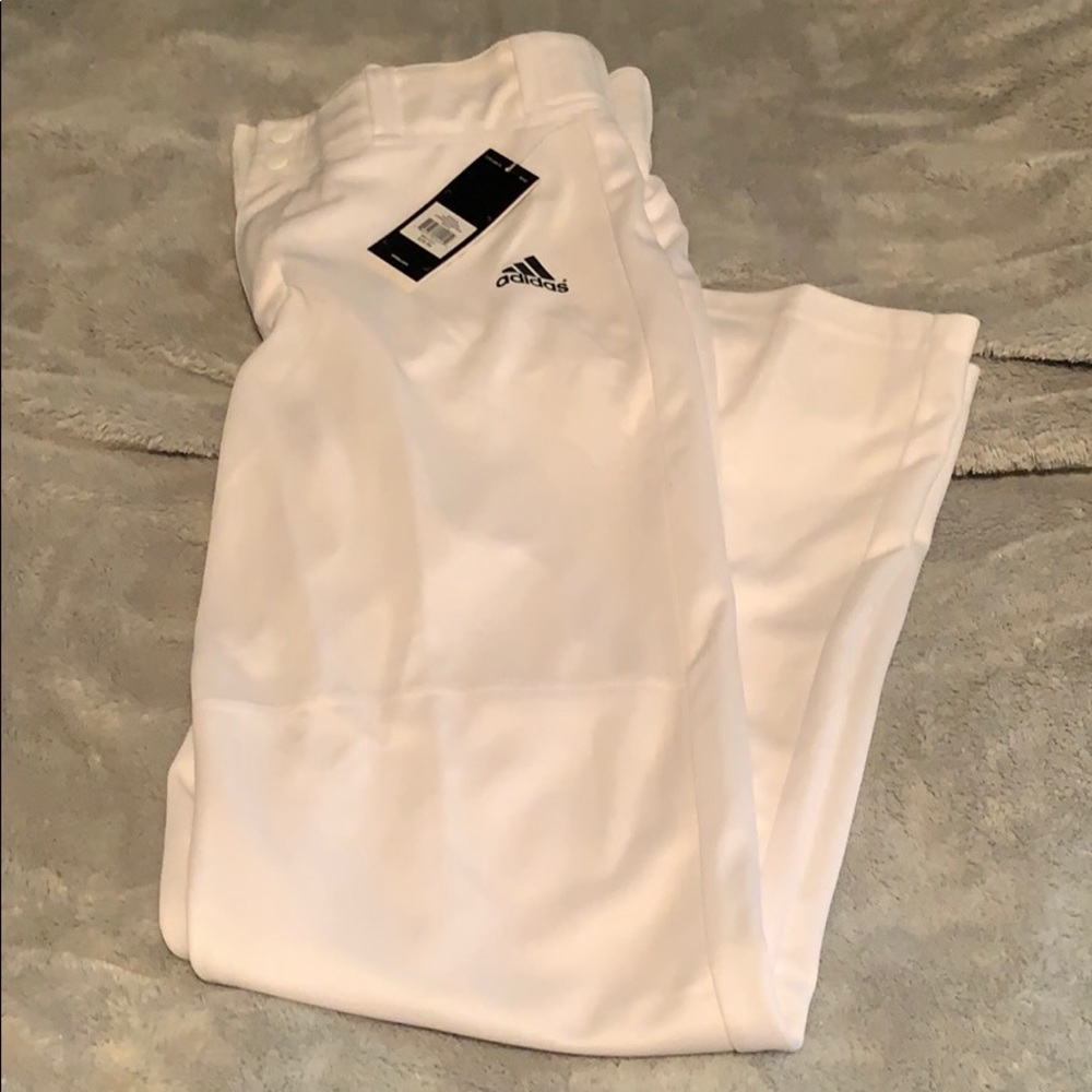 Adidas white men’s baseball pant